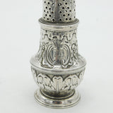 George II Sterling Silver Floral Muffineer Caster Antique 1759 London Georgian