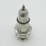 George II Sterling Silver Floral Muffineer Caster Antique 1759 London Georgian