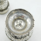 George II Sterling Silver Floral Muffineer Caster Antique 1759 London Georgian