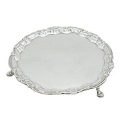 George II Sterling Silver Salver Dish Antique 1755 London William Peaston