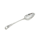 George III Exeter Sterling Silver Bright Cut Tablespoon Antique 1769 R. Jenkins