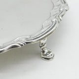 George II Sterling Silver Salver Dish Antique 1755 London William Peaston