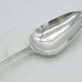 George III Exeter Sterling Silver Bright Cut Tablespoon Antique 1769 R. Jenkins
