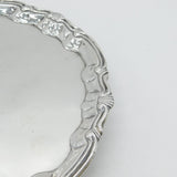 George II Sterling Silver Salver Dish Antique 1755 London William Peaston