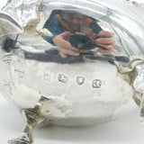 George III Sterling Silver Sauce Boat Pie Crust Edge Antique 1776 London