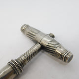 George III Sterling Silver Pocket Corkscrew Antique c1780 Birmingham