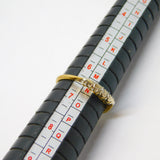 Victorian 18ct Yellow Gold & Three-Stone Diamond Dress Ring Antique c1880