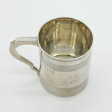 George III Sterling Silver Engraved Christening Mug Antique 1812 London