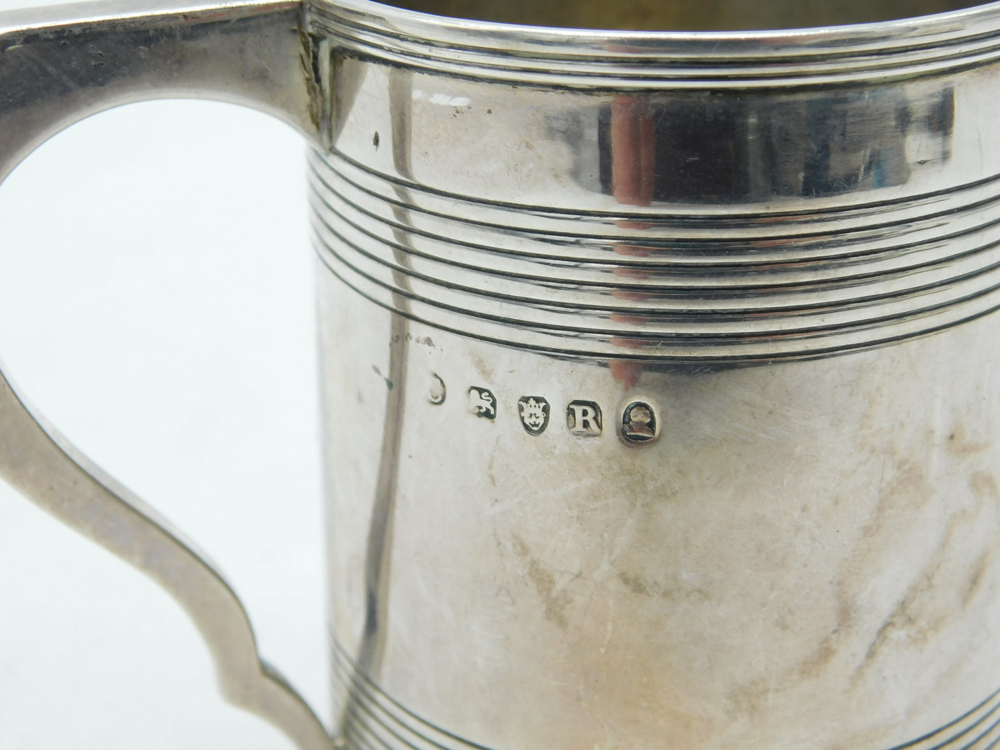 George III Sterling Silver Engraved Christening Mug Antique 1812 London