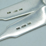 George III Aberdeen Sterling Silver Pair of Dessert Spoons Antique c1810 Scottish