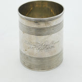 George III Sterling Silver Engraved Christening Mug Antique 1812 London