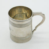 George III Sterling Silver Engraved Christening Mug Antique 1812 London