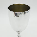 Sterling Silver Large Wine Goblet or Chalice Vintage 1961 Sheffield Viners