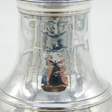 George III Sterling Silver Double Crest Muffineer Caster Antique c1760 London