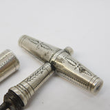 George III Sterling Silver Floral Bright Cut Pocket Corkscrew Antique c1780