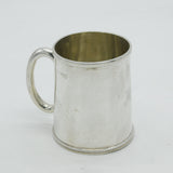 Victorian Sterling Silver Beaded Edge Christening Mug Antique 1879 London