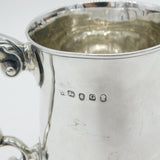 George III Sterling Silver Baluster Pint Tankard Mug Antique 1802 London