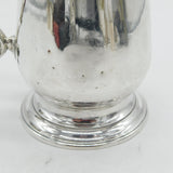George III Sterling Silver Baluster Pint Tankard Mug Antique 1802 London