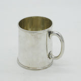 Victorian Sterling Silver Beaded Edge Christening Mug Antique 1879 London