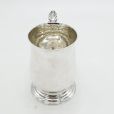 George III Sterling Silver Baluster Pint Tankard Mug Antique 1802 London