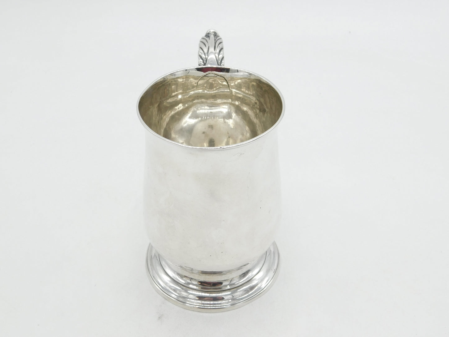 George III Sterling Silver Baluster Pint Tankard Mug Antique 1802 London
