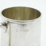 Victorian Sterling Silver Beaded Edge Christening Mug Antique 1879 London