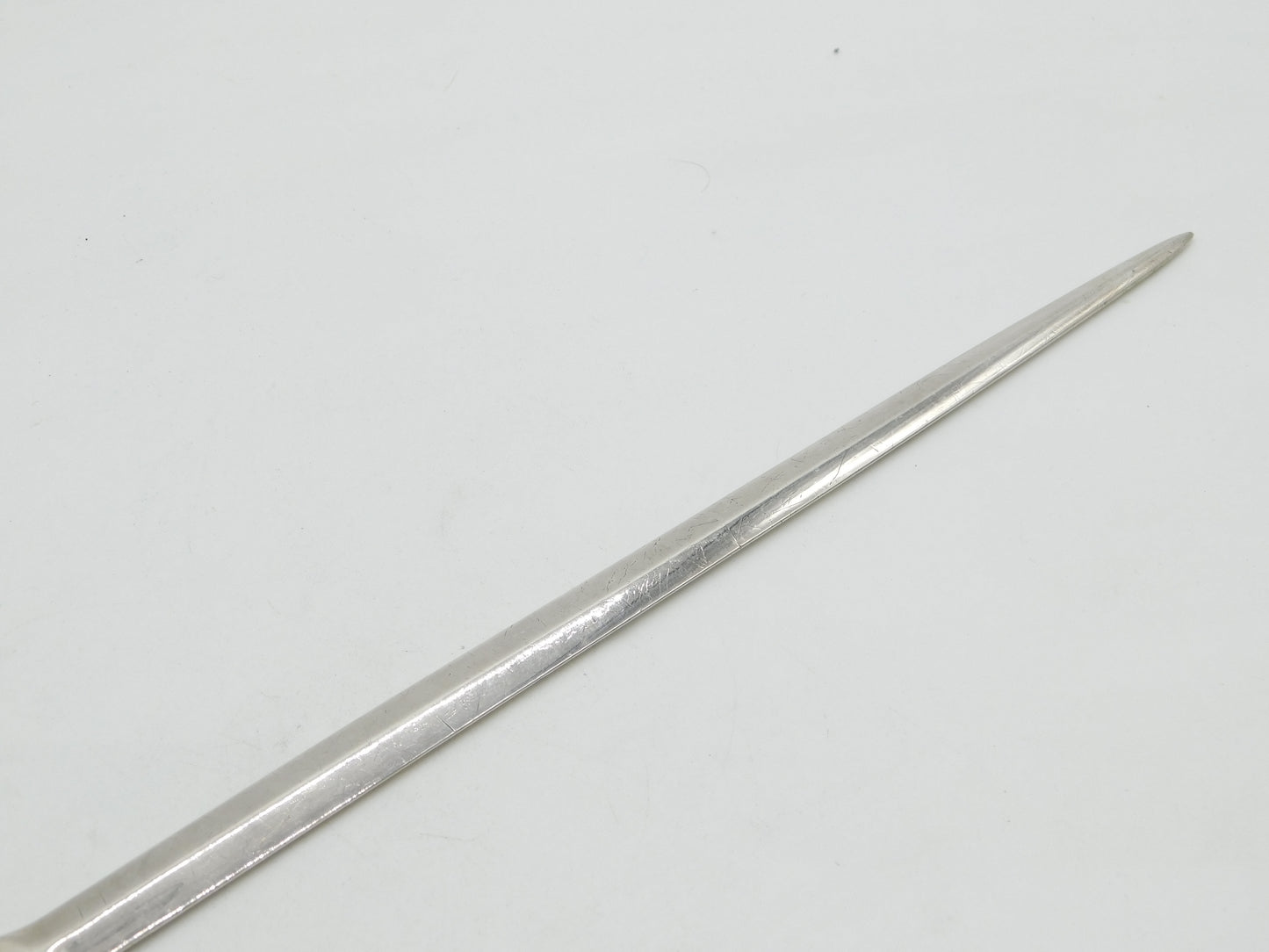 George IV Sterling Silver Greyhound Crest Meat Skewer Antique 1825 London