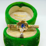 Victorian 15ct Gold, Enamel Swallow & Seed Pearl Sweetheart Brooch Antique