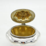 Edwardian Sterling Silver Paw-Foot Fluted Tea Caddy Antique 1905 Birmingham