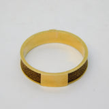 Victorian 15ct Yellow Gold Hairwork Mourning Ring Antique c1860