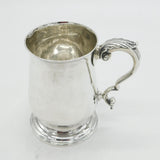 George III Sterling Silver Baluster Pint Tankard Mug Antique 1802 London