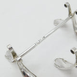 Item title Victorian Sterling Silver Scroll Pattern Knife Rests Pair 1894 Sheffield Antique