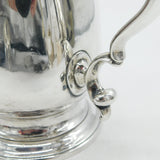 George III Sterling Silver Baluster Pint Tankard Mug Antique 1802 London