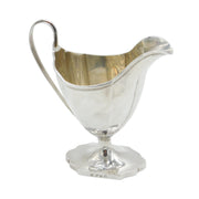 George III Scottish Sterling Silver Pedestal Cream Jug Antique 1796 Edinburgh