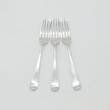 Georgian Set of 3 Sterling Silver Crested Table Forks 1831 London Antique