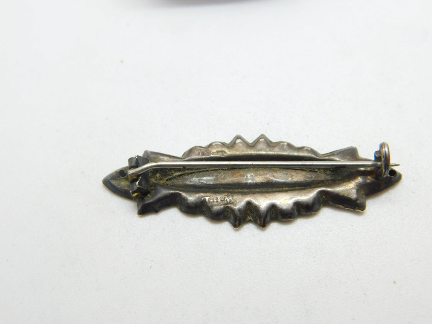 Victorian Sterling Silver 'Cissie' Name Christening Brooch 1892 Antique