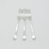 Georgian Set of 3 Sterling Silver Crested Table Forks 1831 London Antique