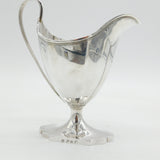 George III Scottish Sterling Silver Pedestal Cream Jug Antique 1796 Edinburgh