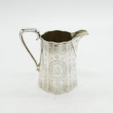 Victorian Sterling Silver Horse Crested Cream Jug Antique 1861 London