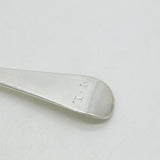 George III Sterling Silver Havovarian Pattern Serving Spoon Antique 1765 London