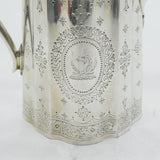 Victorian Sterling Silver Horse Crested Cream Jug Antique 1861 London