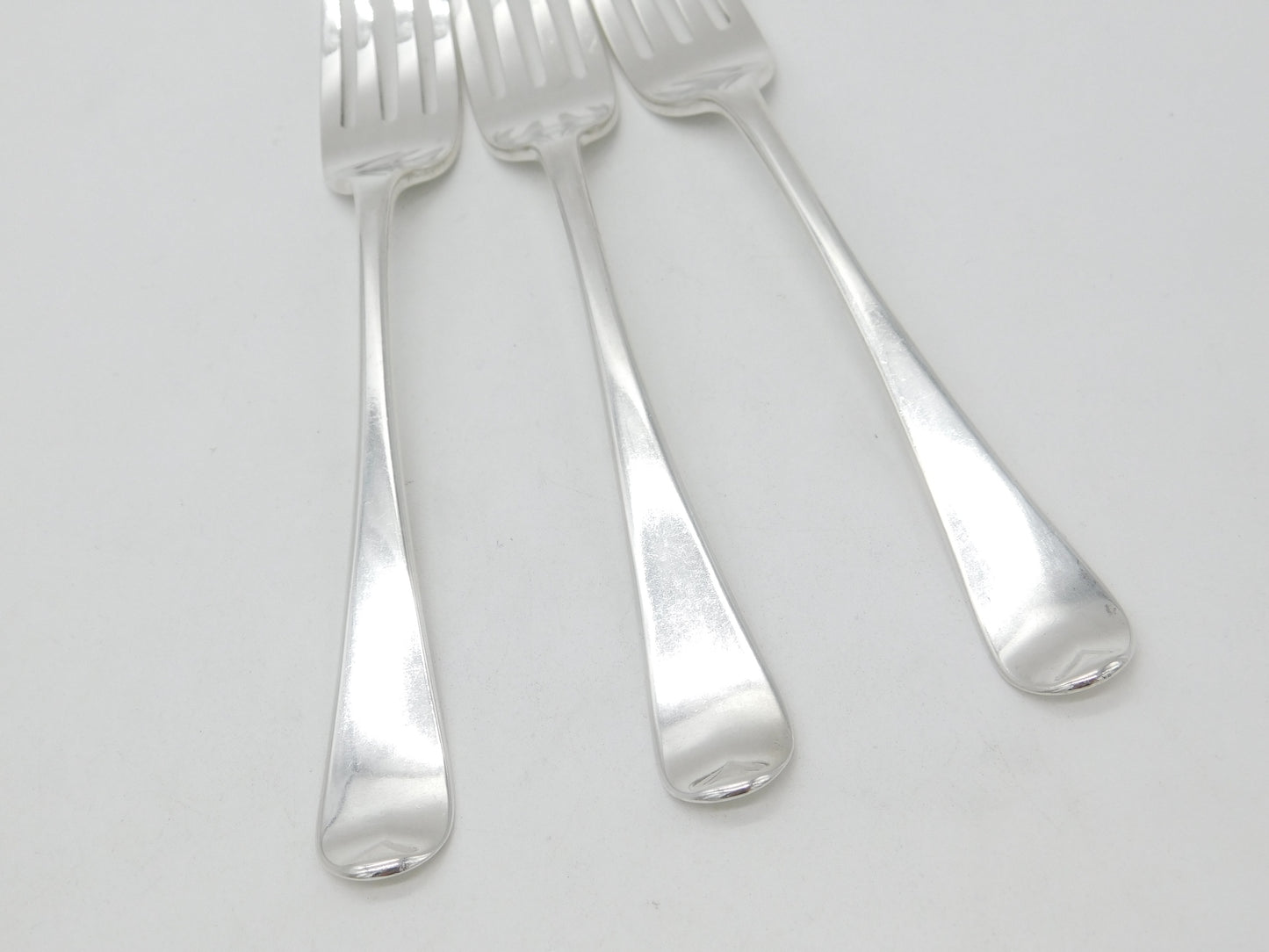 Georgian Set of 3 Sterling Silver Crested Table Forks 1831 London Antique