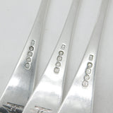 Georgian Set of 3 Sterling Silver Crested Table Forks 1831 London Antique