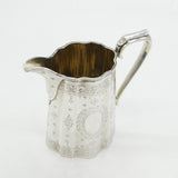 Victorian Sterling Silver Horse Crested Cream Jug Antique 1861 London