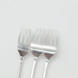 Georgian Set of 3 Sterling Silver Crested Table Forks 1831 London Antique
