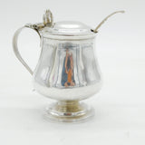 George IV Sterling Silver Barrel Form Mustard Pot Antique 1824 London