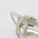 Georgian Sterling Silver Floral Pattern Cream Jug 1826 London Michael Starkey