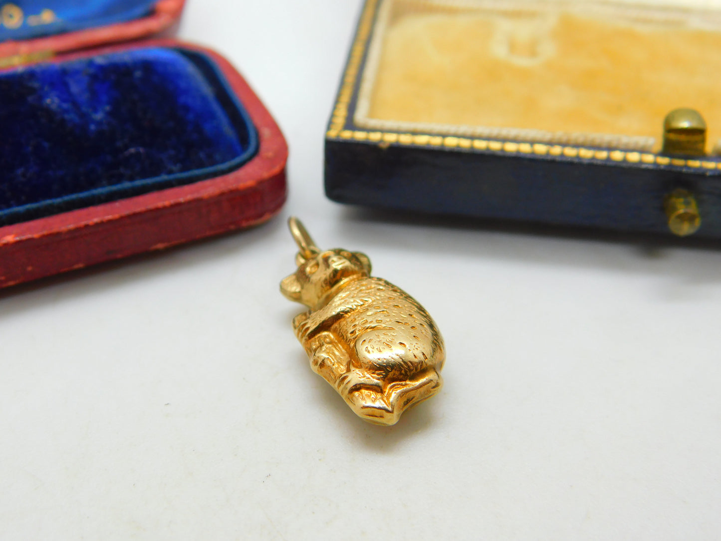 9ct Yellow Gold Australian Koala Charm Pendant Vintage 1971 Birmingham