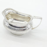 Georgian Sterling Silver Floral Pattern Cream Jug 1826 London Michael Starkey