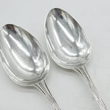 George III Sterling Silver Sailing Ship Serving Spoons Antique c1770 London